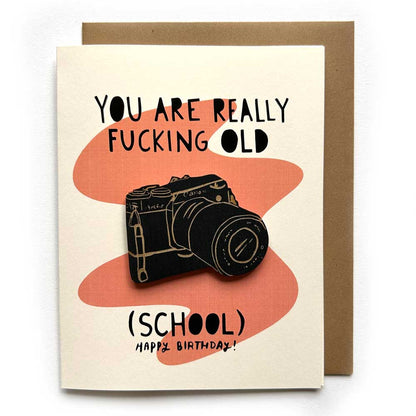 Pic of the Old School - Camera Magnet w/Card""
