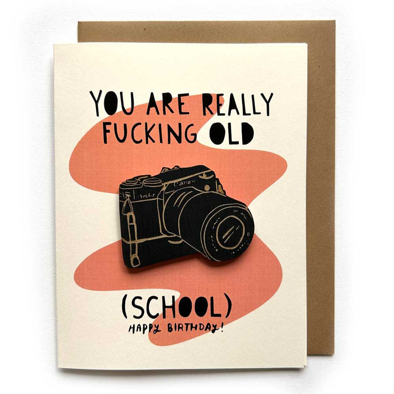 Pic of the Old School - Camera Magnet w/Card""