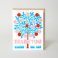 Blooming Tree Thank You Card by Lisa Congdon: Paper Tab