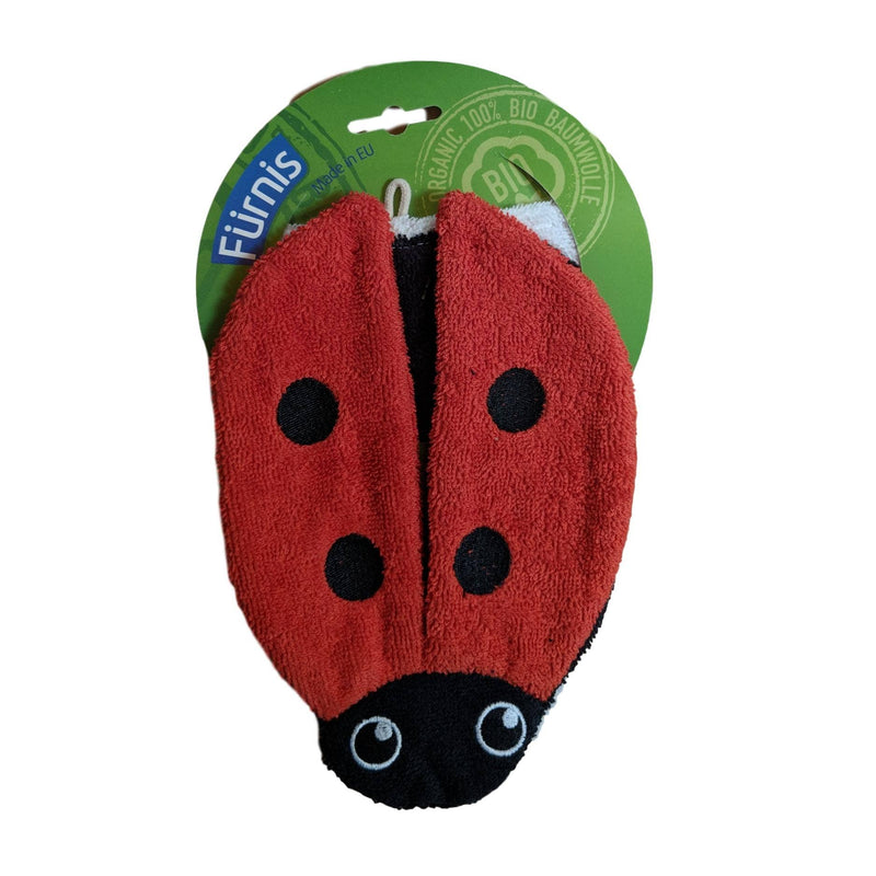 Organic Cotton Ladybug Washcloth