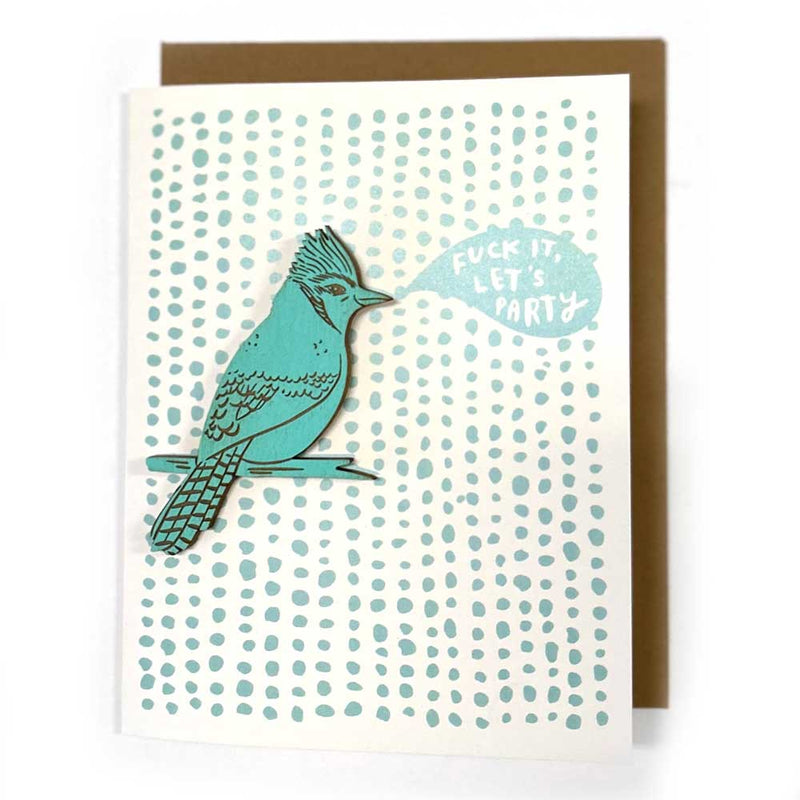 Pic of the F*ck it Let's Party - Blue Jay Magnet w/Card""