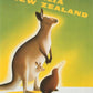 Kangaroo and Kiwi, Air Travel Art Print