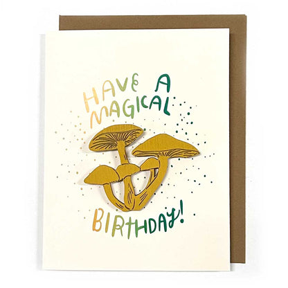Pic of the Magical Birthday - Mushroom Magnet w/Card""