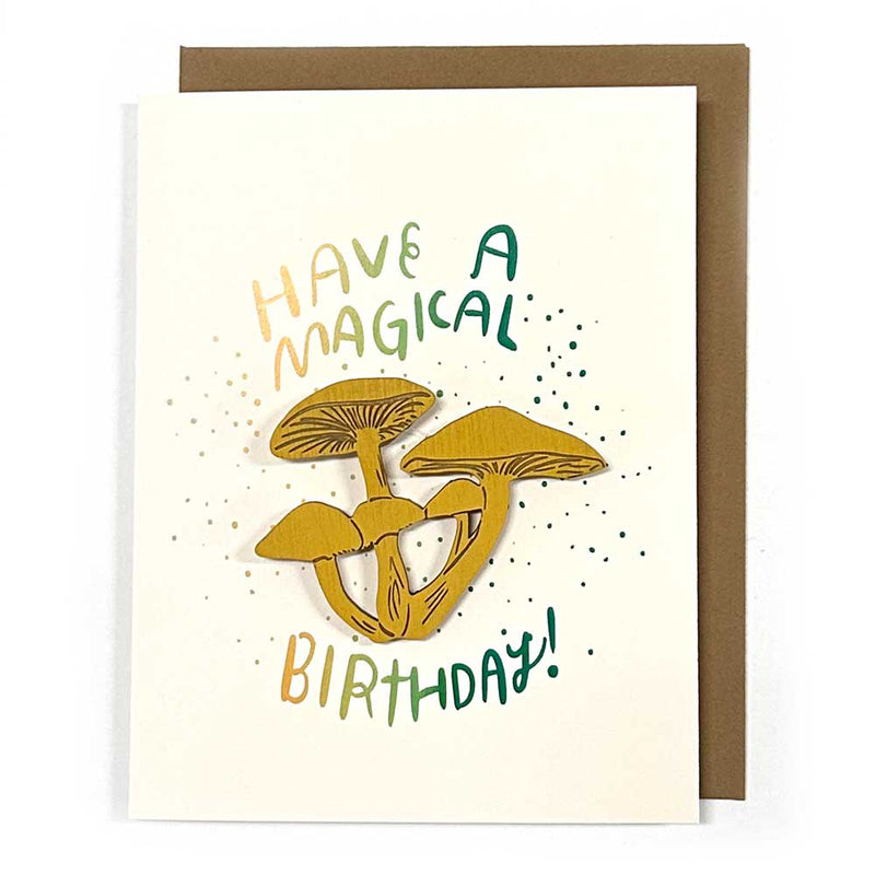Pic of the Magical Birthday - Mushroom Magnet w/Card""