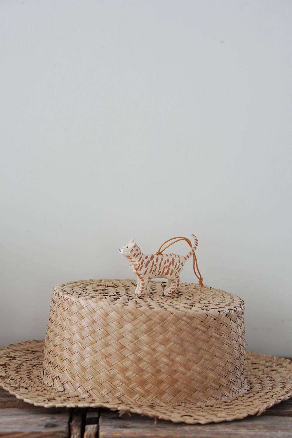 Cat Ornament, Paper Mache