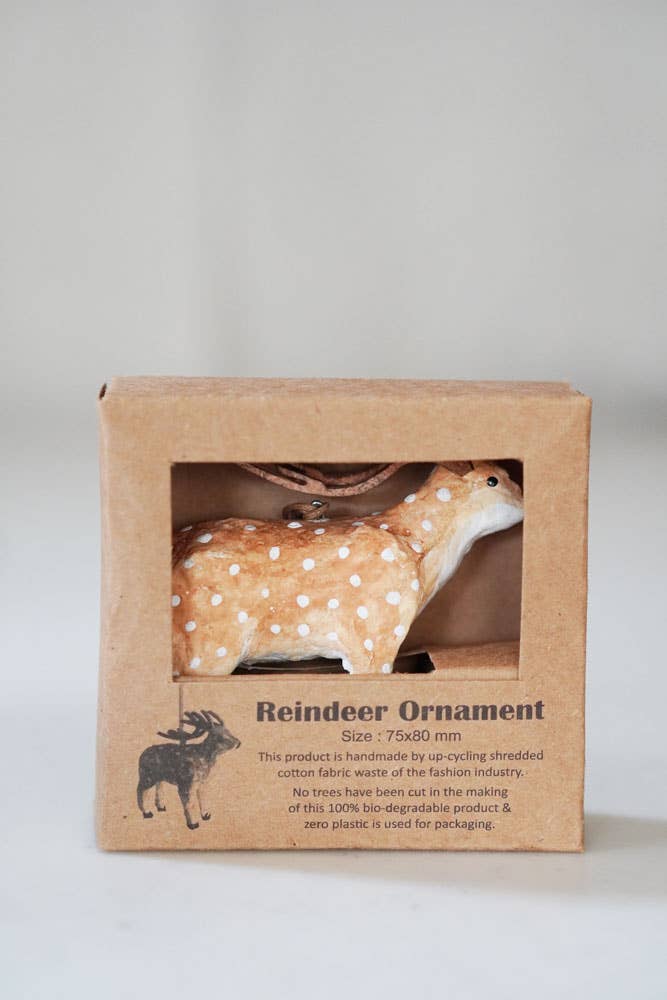 Reindeer Ornament, Paper Mache