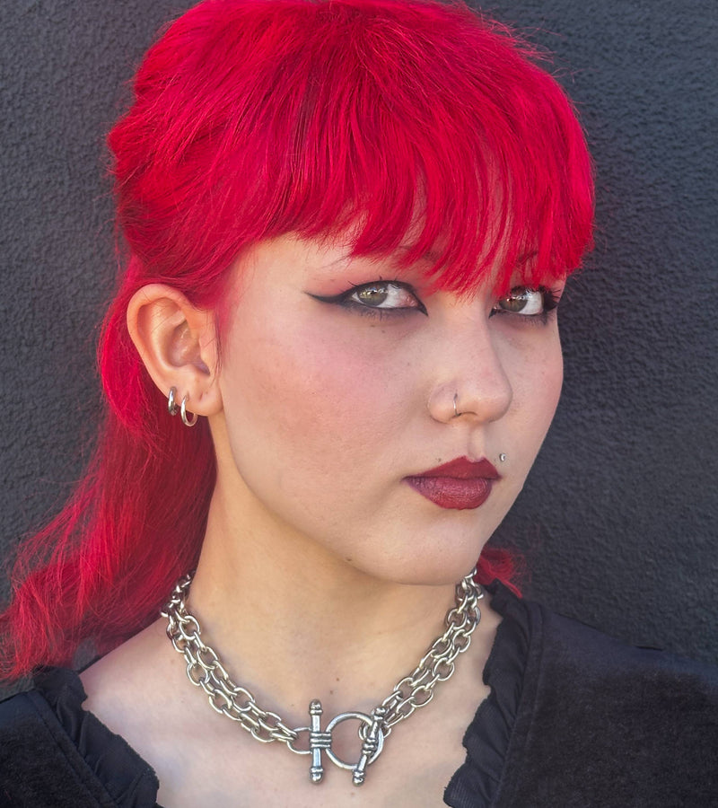 Double Trouble Toggle Chain Necklace