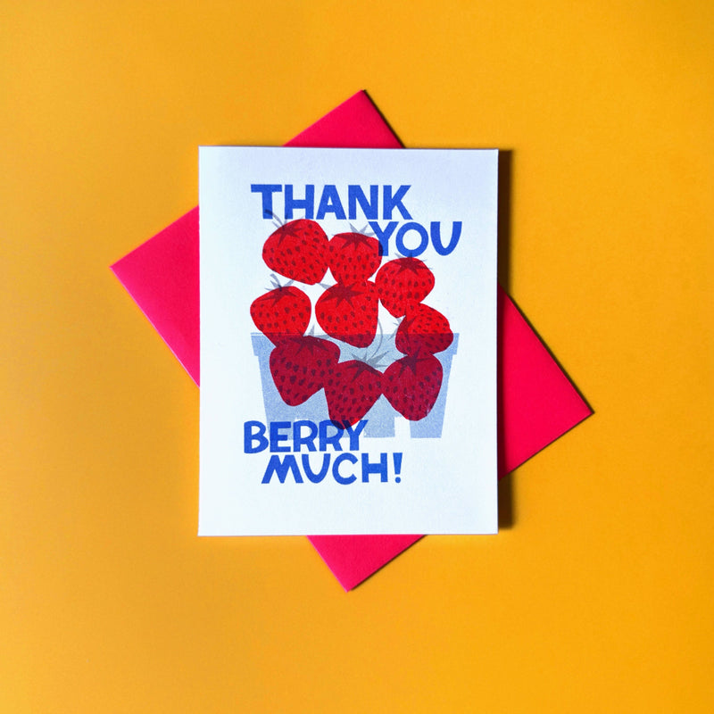 Thank you Berry Much Strawberry Card