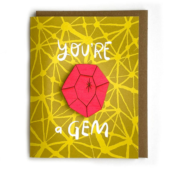 Pic of the You're a Gem - Gem Magnet w/Card""