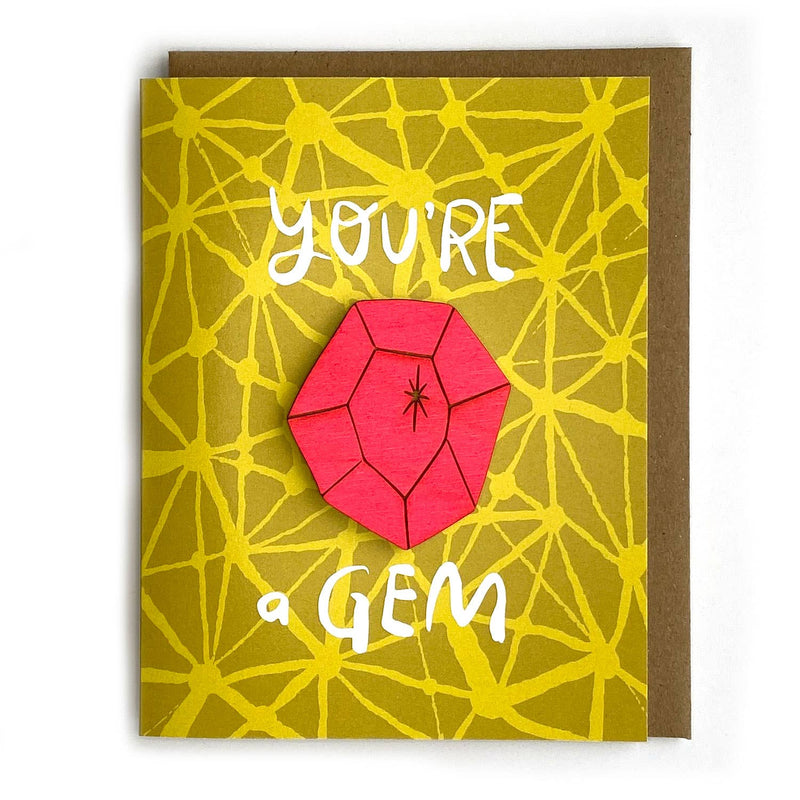 Pic of the You're a Gem - Gem Magnet w/Card""