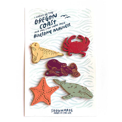 Pic of the Coastal Creatures - Set of 5 Magnets""