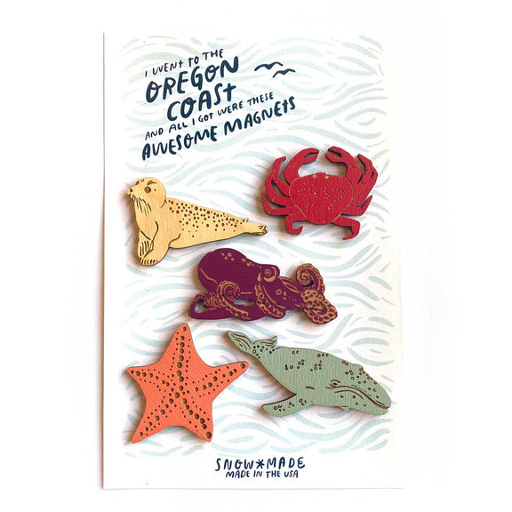 Pic of the Coastal Creatures - Set of 5 Magnets""