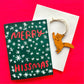 Merry Hissmas - Cat Ornament w/Card