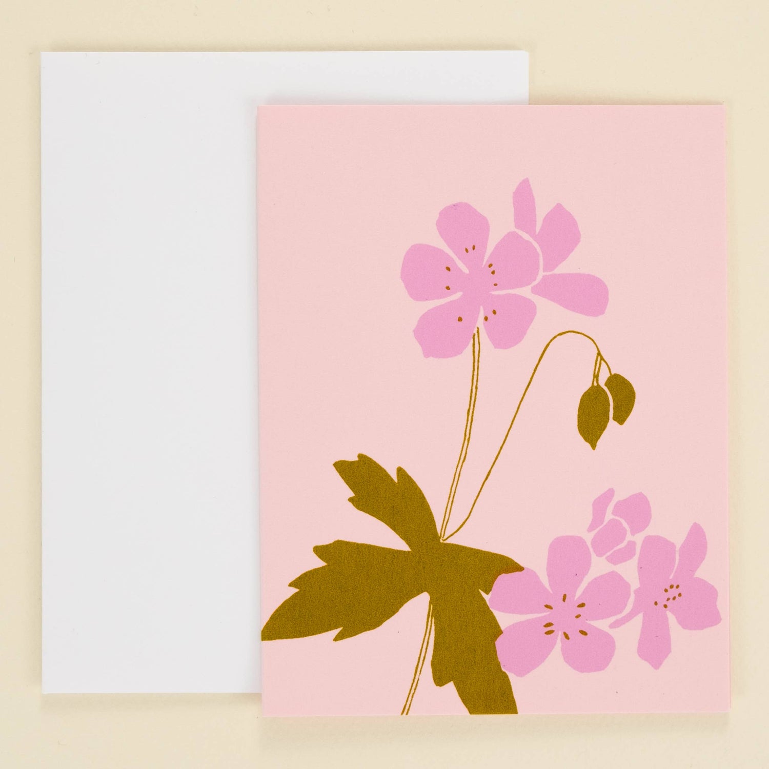 Wild geranium card