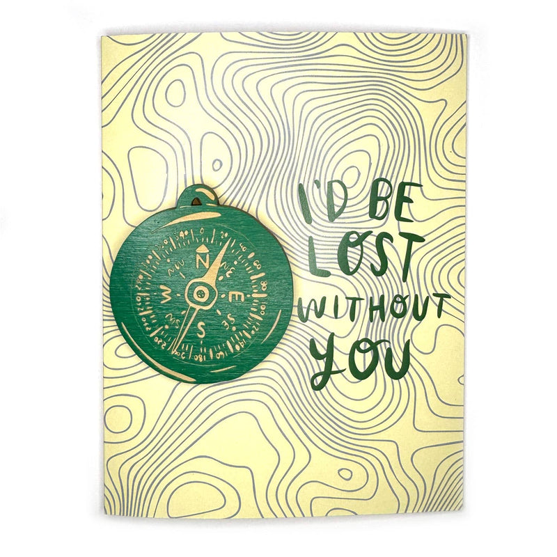 Pic of the Lost Without You - Compass Magnet w/Card""
