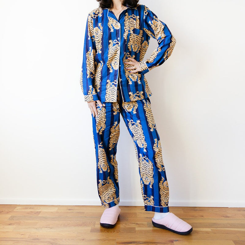 Tiger Pajama Set, Blues
