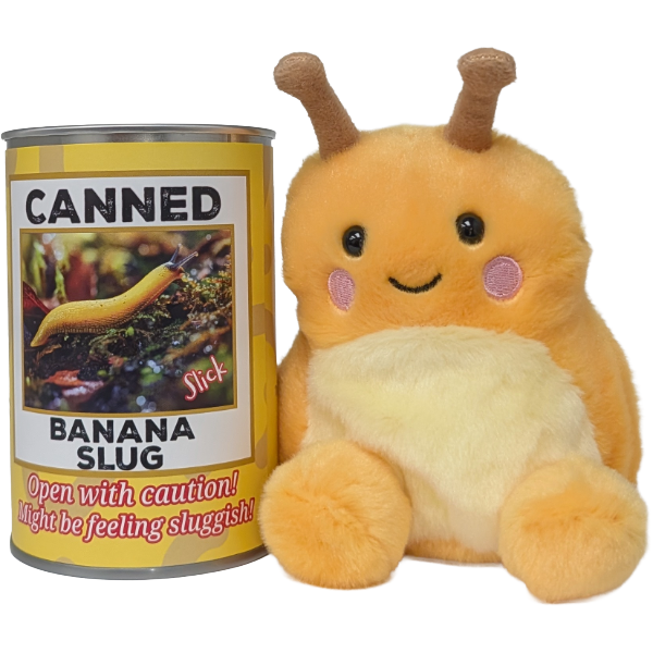 Slick the Canned Banana Slug Stuffed Plush