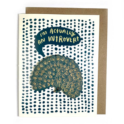 Pic of the Introvert - Peacock Magnet w/Card""