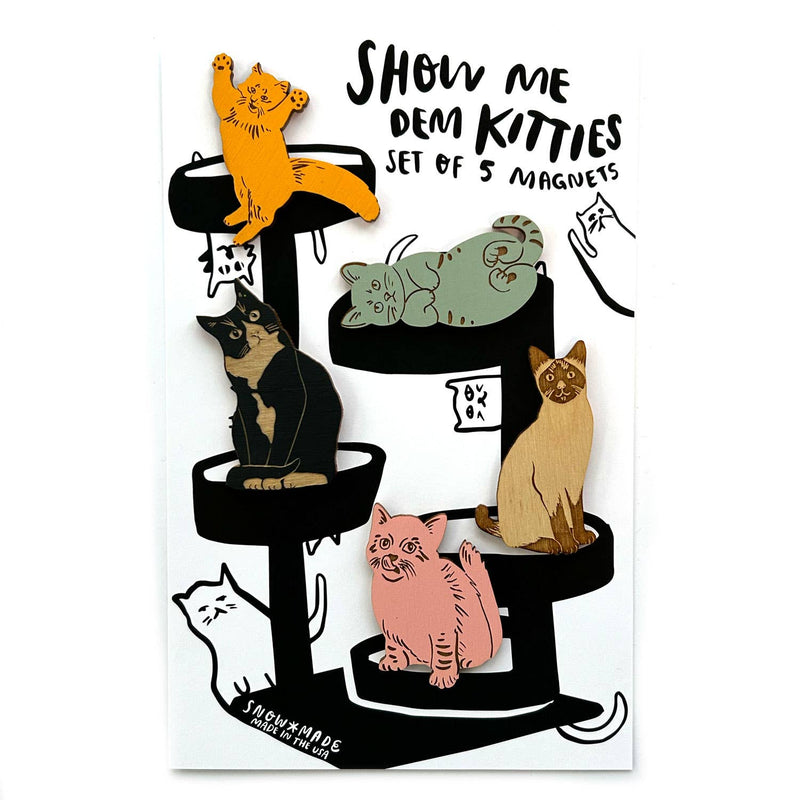Pic of the Show Me Dem Kitties - Cat - Set of 5 Magnets""