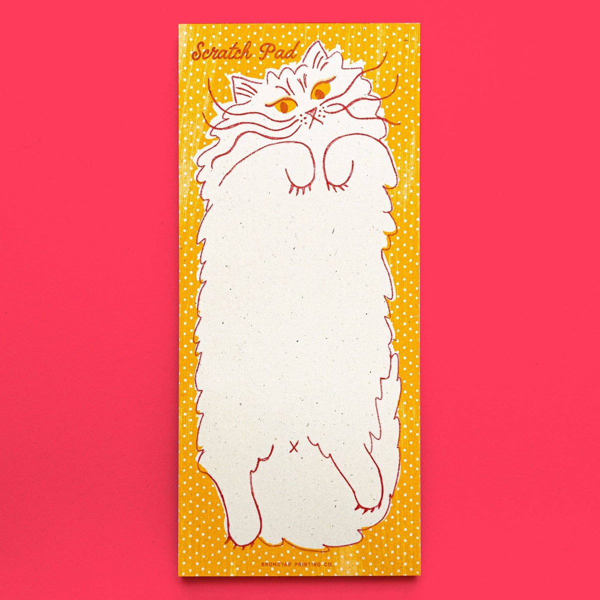 Scratch Pad Cat - Risograph Notepad