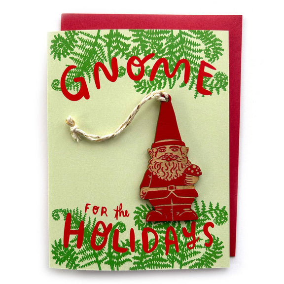 Pic of the Gnome for the Holidays - Gnome Ornament w/Card""