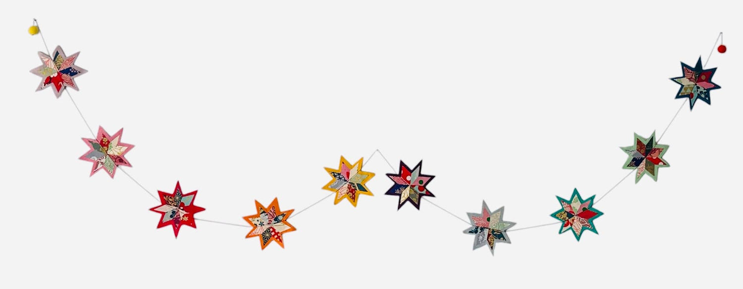 3D Star garland