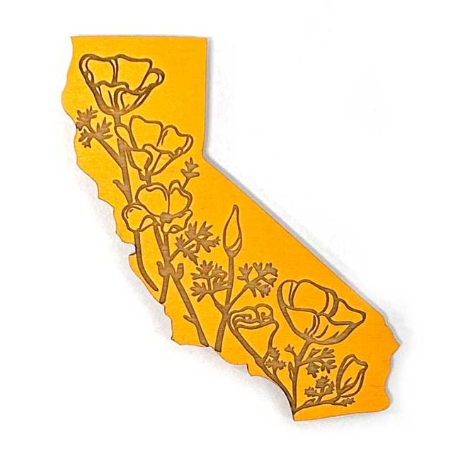Pic of the California Poppy Magnet""