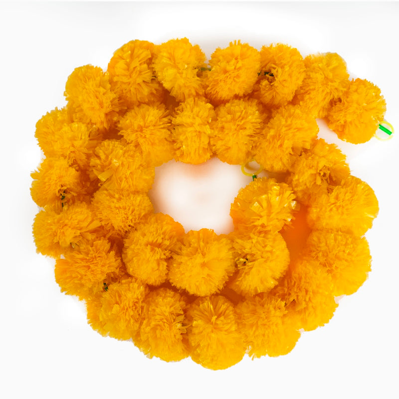 Recycled Plastic Marigold Garland