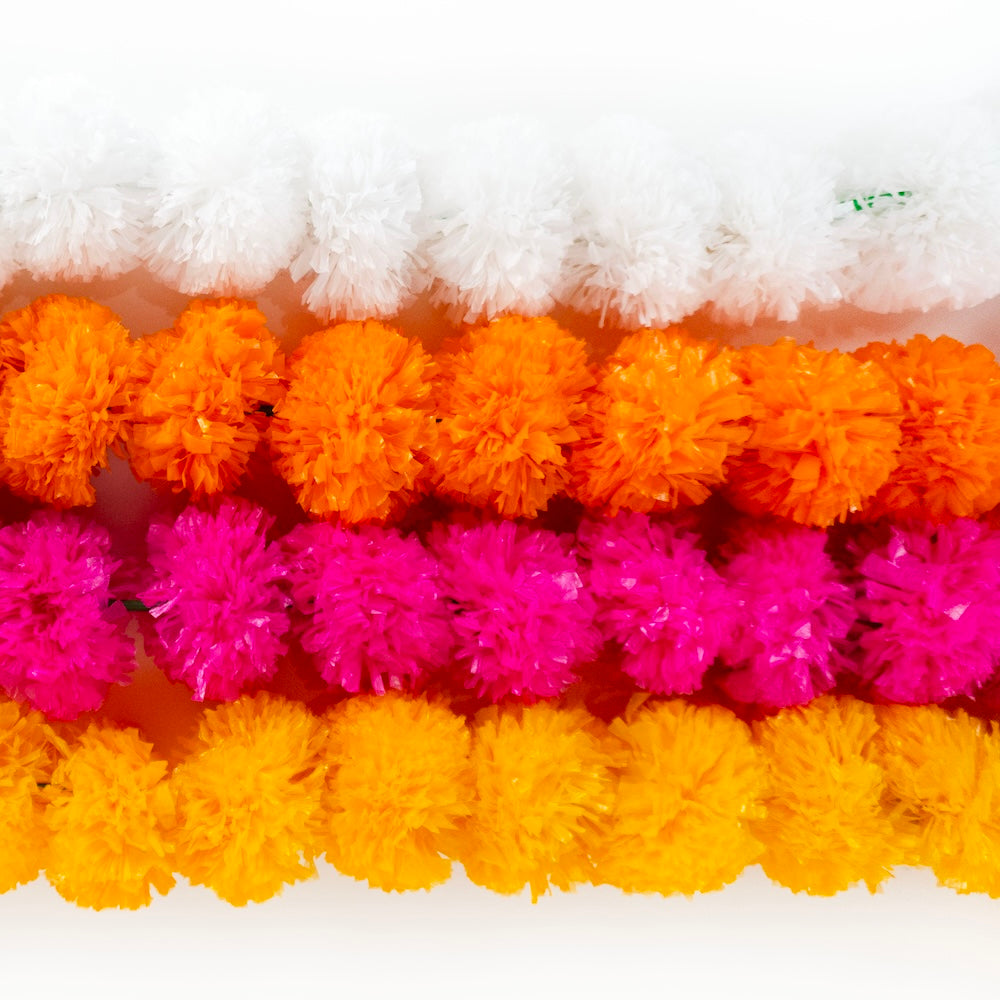 Recycled Plastic Marigold Garland