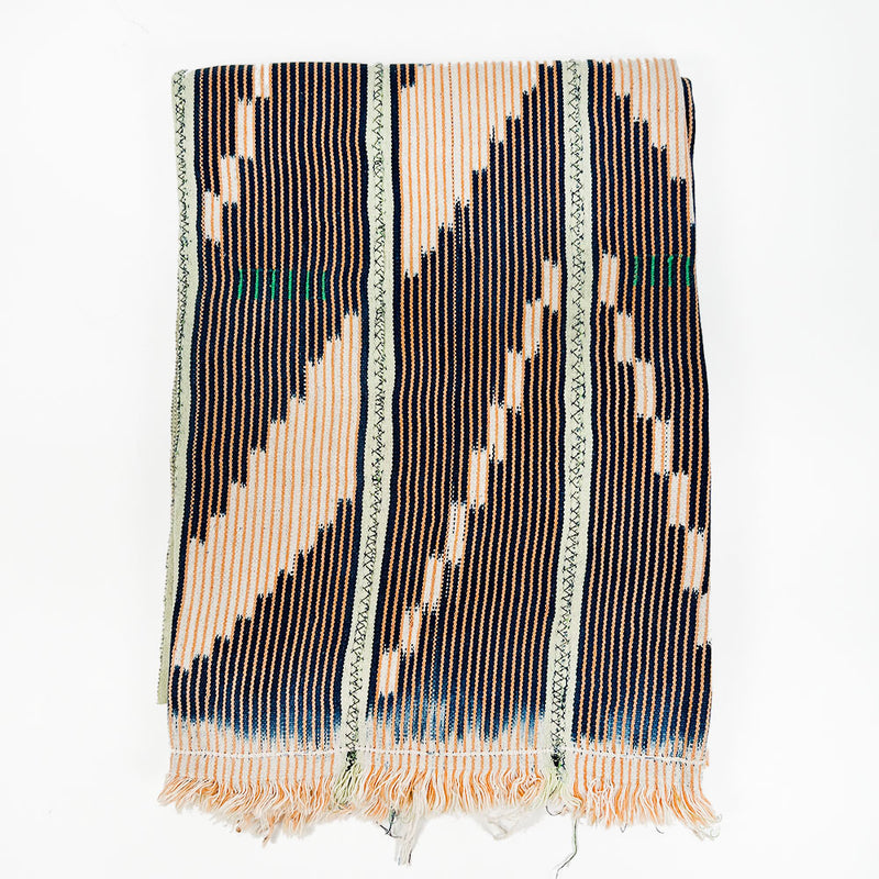 African Baule Cloth, Dusty Pink + Black