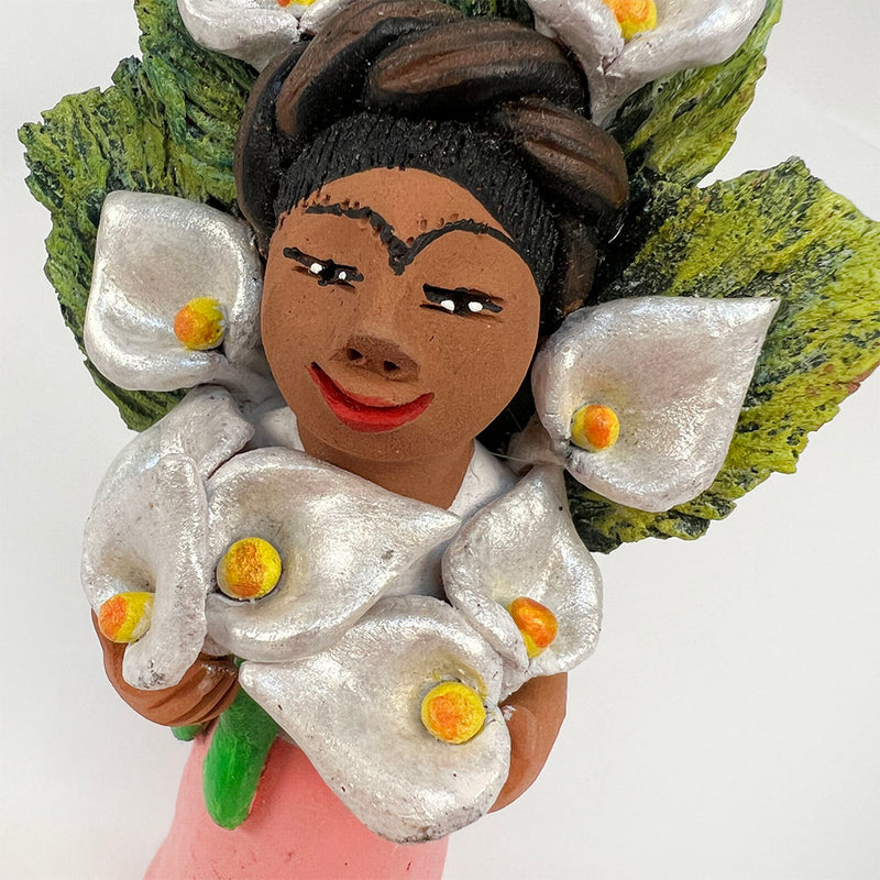 Handmade Ceramic Calla Lily Figure