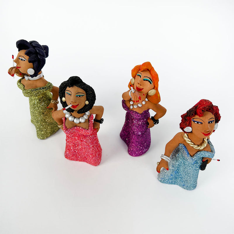 Handmade Ceramic Glamour Ladies