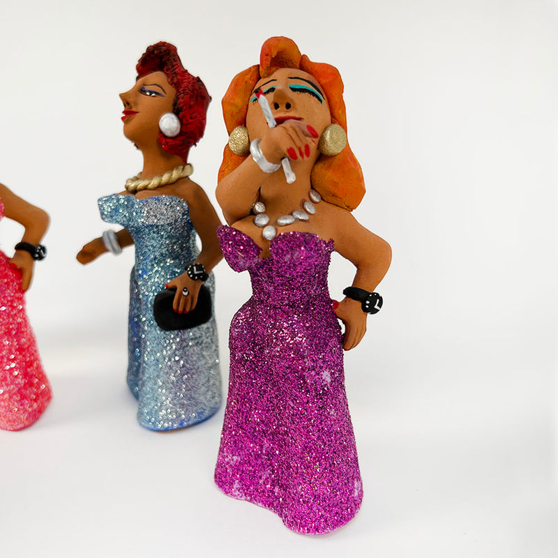 Handmade Ceramic Glamour Ladies
