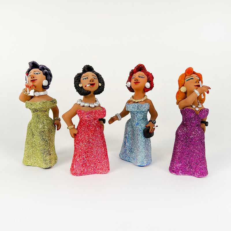 Handmade Ceramic Glamour Ladies