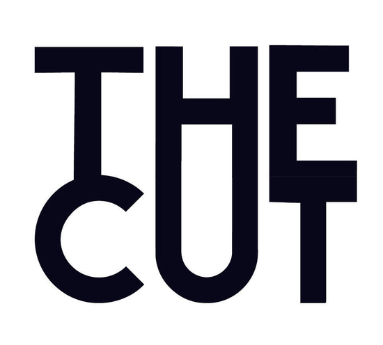 Black text 'THE CUT' on a white background