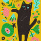 Kitty Many Thanks Greeting Card