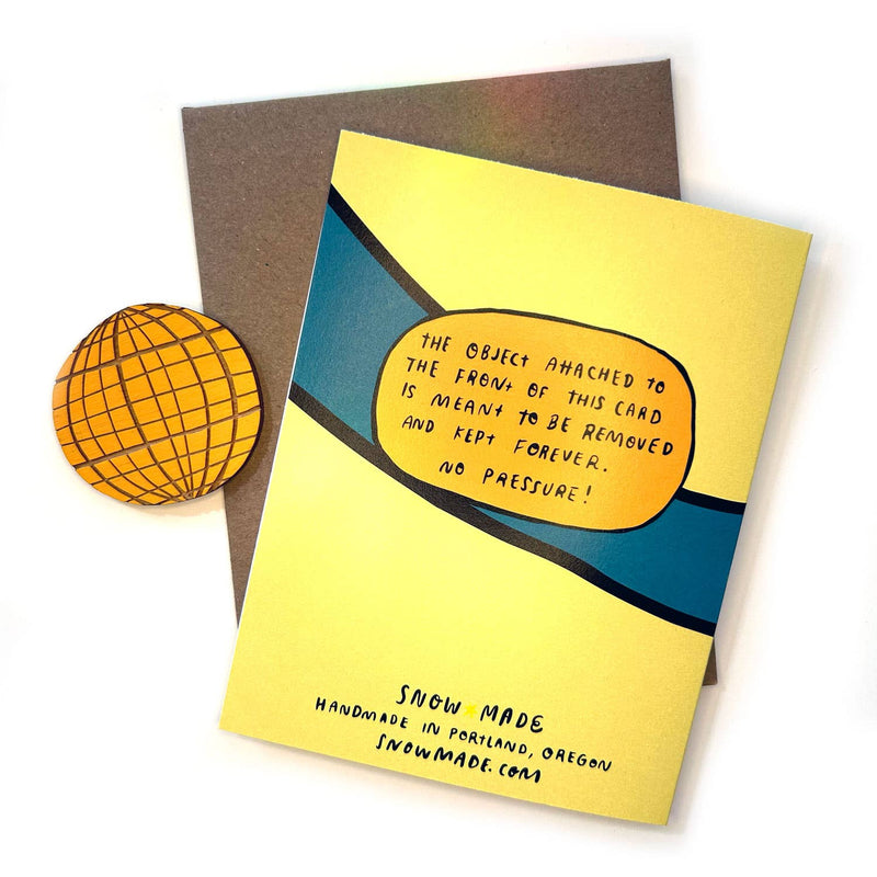 Celebrate - Hands + Disco Ball Magnet w/Card