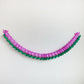 Tissue Tulip Garland, Green/Pink