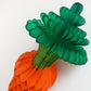 Tissue Honeycomb Carrot Decoration