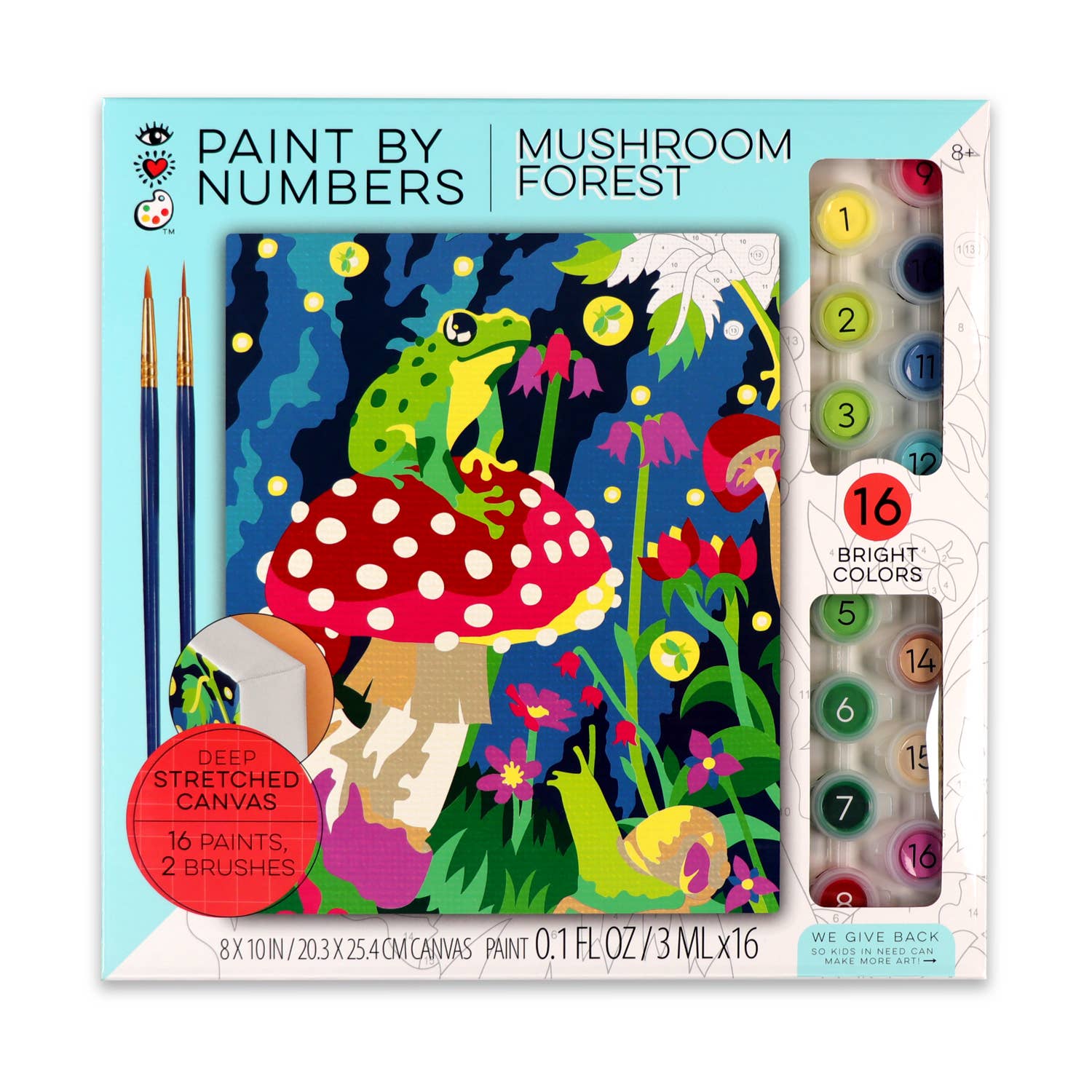 Paint By Numbers, Frog & Mushroom
