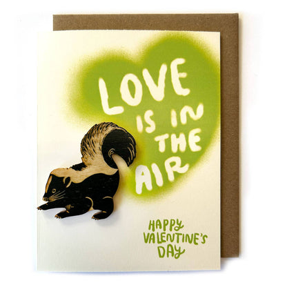 Pic of the Love is in the Air - Skunk  Magnet w/Card""