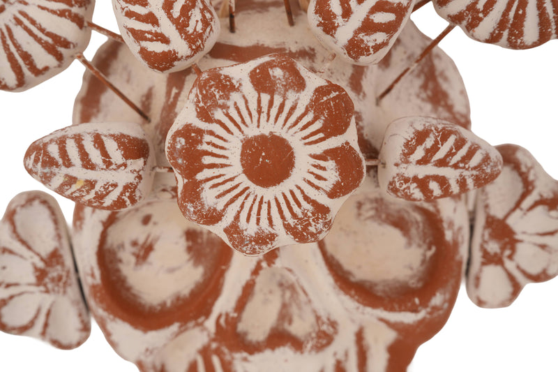 Day of the Dead Clay Wall Skull