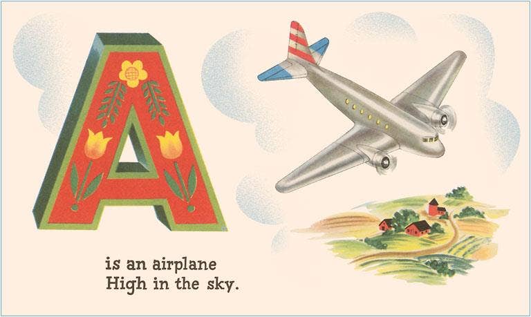 A is an Airplane Art Print
