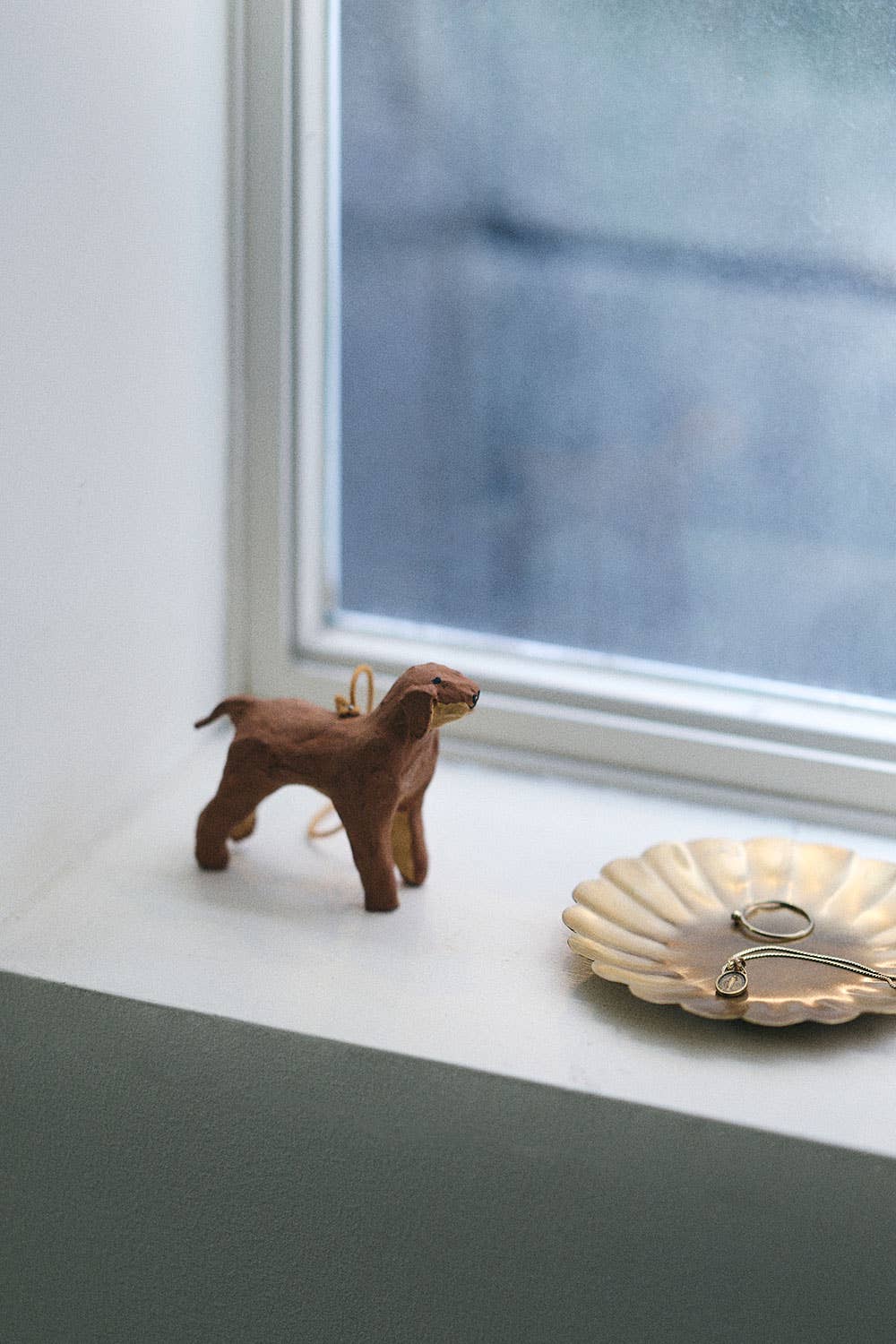 Dog Ornament, Paper Mache