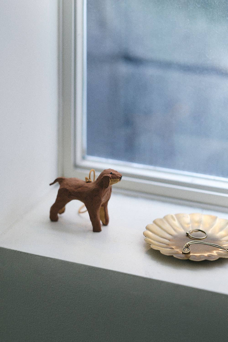 Dog Ornament, Paper Mache