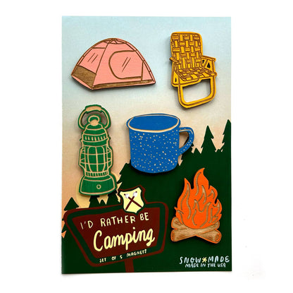 Pic of the Camping - Set of 5 Magnets""