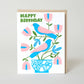 Nordic Birds Birthday Card by Lisa Congdon: Paper Tab