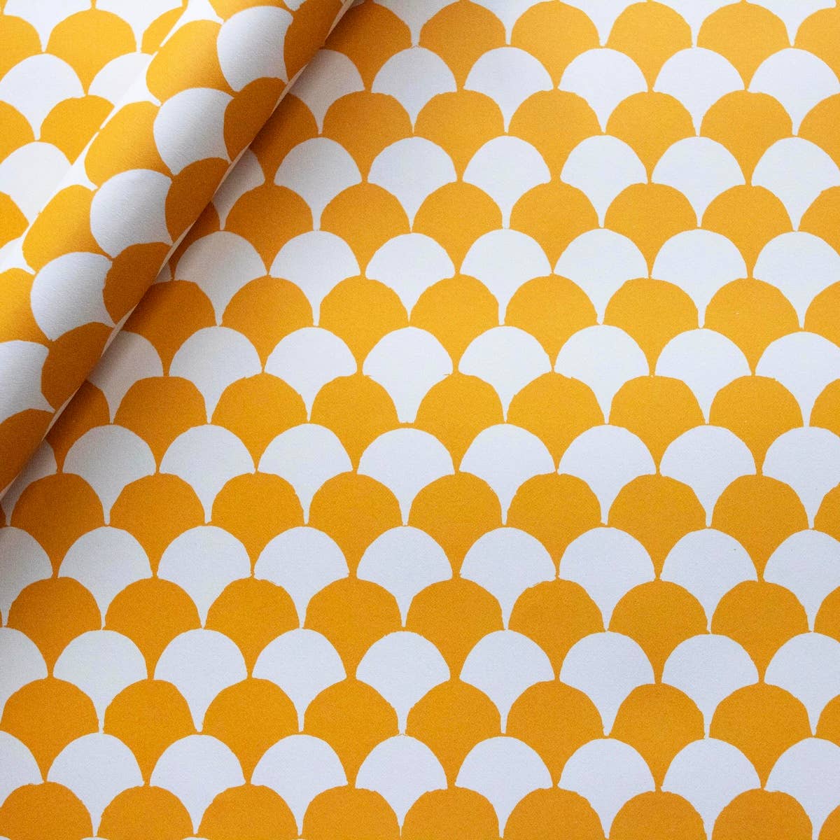 Patterned Paper Clamshell Transparent Orange