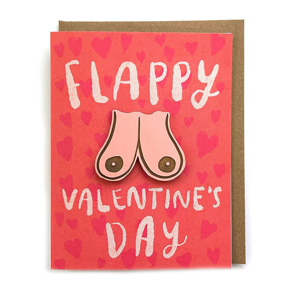 Pic of the Flappy Valentine's Day - Boob Magnet w/Card""