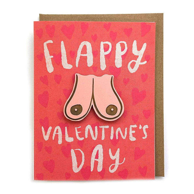 Pic of the Flappy Valentine's Day - Boob Magnet w/Card""
